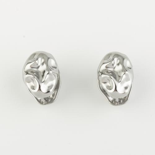 Roestvrij staal Stud Earrings, 316 Roestvrij staal, mode sieraden & voor vrouw, oorspronkelijke kleur, 16x15mm, Verkocht door pair