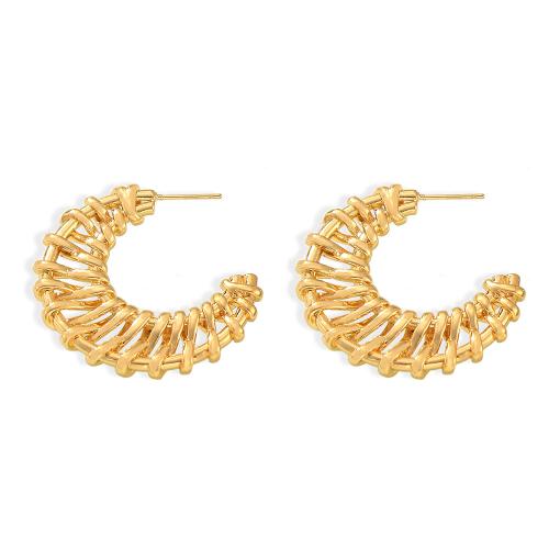 Brass Stud Earring fashion jewelry & for woman Sold By Pair