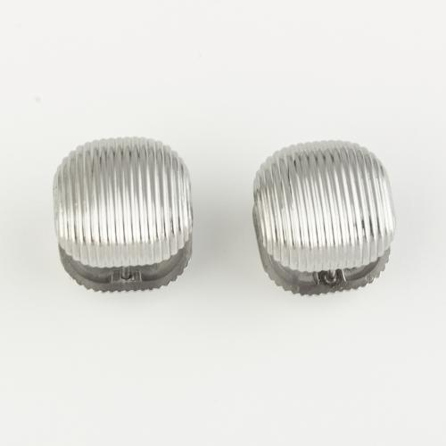 Nerūdijančio plieno Stud Auskarai, 316 nerūdijančio plieno, Bižuterijos & moters, Originali spalva, 15x14mm, Pardavė Pora