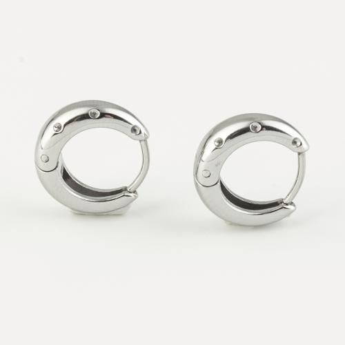 Rustfrit stål Lever Tilbage Earring, 316 Stainless Steel, mode smykker & for kvinde, oprindelige farve, 15x13mm, Solgt af par