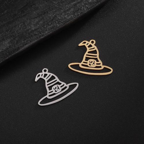 Stainless Steel Pendants 304 Stainless Steel Hat Vacuum Ion Plating DIY Sold By PC