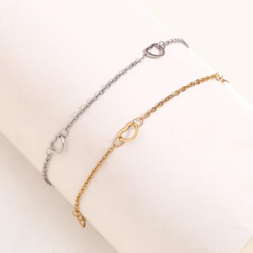 Bracciale gioielli in acciaio inossidabile, 304 acciaio inox, with 5cm extender chain, placcato, gioielli di moda, nessuno, Lunghezza 17 cm, Venduto da PC