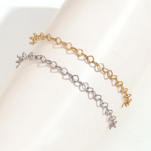 Bracciale gioielli in acciaio inossidabile, 304 acciaio inox, with 5cm extender chain, placcato, gioielli di moda, nessuno, Lunghezza 17 cm, Venduto da PC