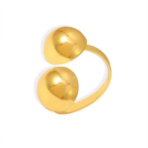 Brass Finger Ring 18K gold plated fashion jewelry & for woman Sold By PC