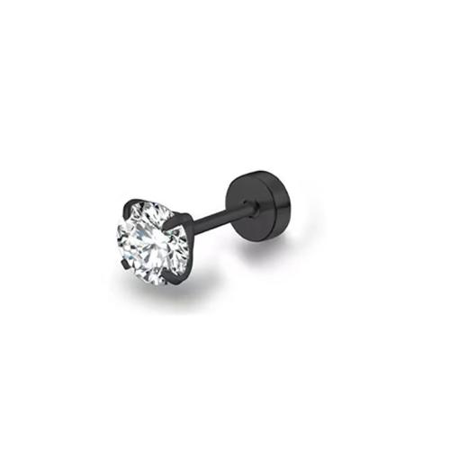 Stainless Steel Lever Terug Earring, 304 roestvrij staal, plated, uniseks & verschillende grootte voor keus & micro pave zirconia, meer kleuren voor de keuze, Verkocht door PC