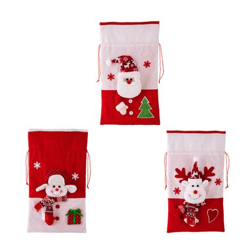 Christmas Gift Bag Knitted Fabric dustproof & Christmas Design Sold By PC