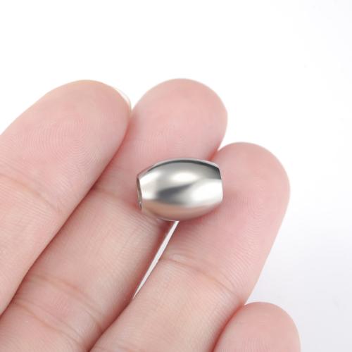 Stainless Steel Beads 304 Stainless Steel silver color plated DIY Sold By PC