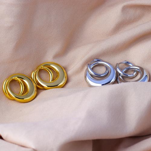 Stainless Steel Lever Terug Earring, 304 roestvrij staal, mode sieraden & voor vrouw, meer kleuren voor de keuze, 22mm, Verkocht door pair