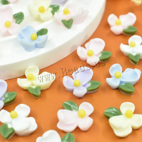 Handy DIY Kit, Harz, Blume, Epoxidharzklebstoff, Zufällige Farbe, 15x6mm, 10PCs/Tasche, verkauft von Tasche