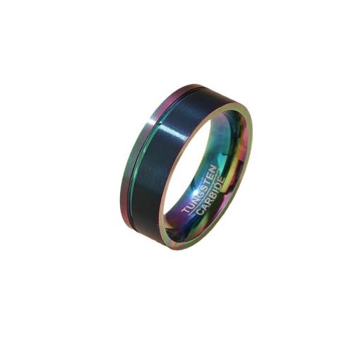 Titanium Čelik Finger Ring, modni nakit & različite veličine za izbor & za čovjeka, multi-boji, Prodano By PC