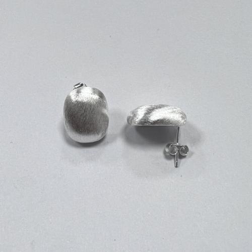 Sterling zilver sieraden oorbellen, 925 sterling zilver, mode sieraden & voor vrouw, 14x10mm, Verkocht door pair