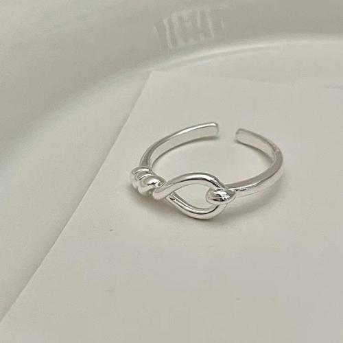 Sterling Silver Nakit Finger Ring, 925 Sterling Silver, modni nakit & za žene, Veličina:7, Prodano By PC