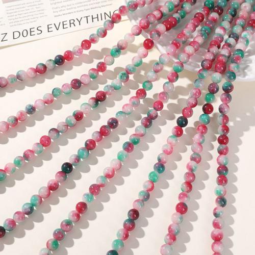 Agate Beads DIY multi-colored 6mm Sold By Strand