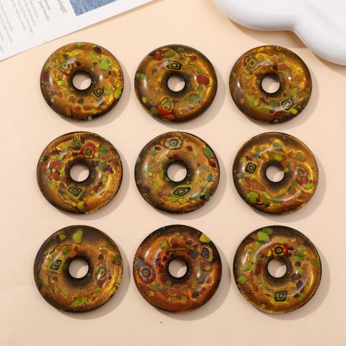 Fashion Lampwork Pendants Round DIY 45mm Sold By Bag