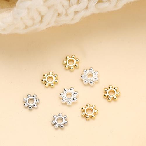 Brass Jewelry Beads Flower plated DIY nickel lead & cadmium free Sold By PC