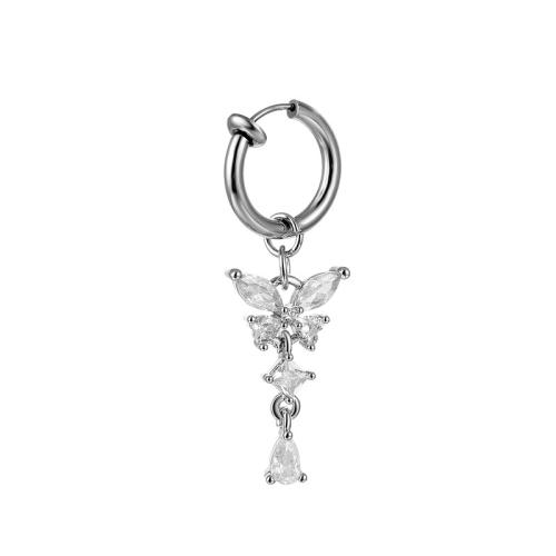 Belly Ring Ottone, with 316 acciaio inox, gioielli di moda & Micro spianare cubic zirconia & per la donna, colore originale, 38mm, Venduto da PC