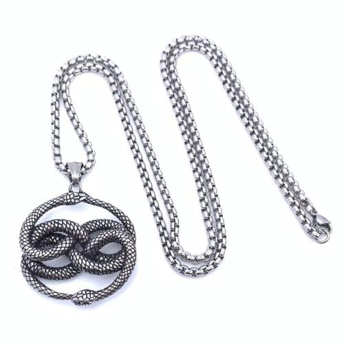 Stainless Steel Jewelry Necklace 304 Stainless Steel Snake  & for man Sold By PC