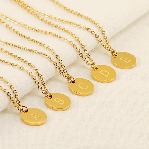 Stainless Steel Jewelry Necklace 304 Stainless Steel Round fashion jewelry & Unisex golden 12mm Sold Per Approx 45 cm Strand