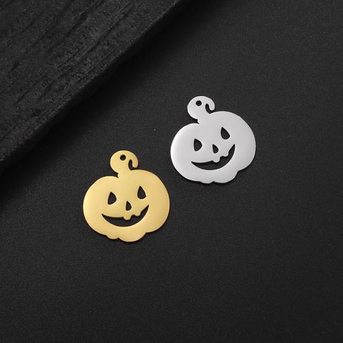 Stainless Steel Pendants 304 Stainless Steel Pumpkin Vacuum Ion Plating DIY Sold By PC