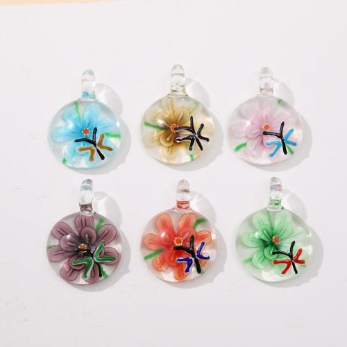 Fashion Lampwork Hangers, DIY & verschillende ontwerpen voor de keuze, meer kleuren voor de keuze, 46x35mm, 12pC's/Bag, Verkocht door Bag