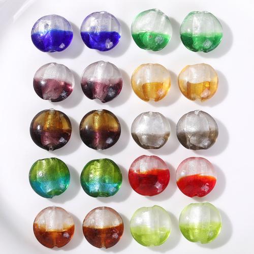 Handgemaakte Lampwork Beads, Rond plat, DIY, meer kleuren voor de keuze, 20x20mm, 100pC's/Bag, Verkocht door Bag