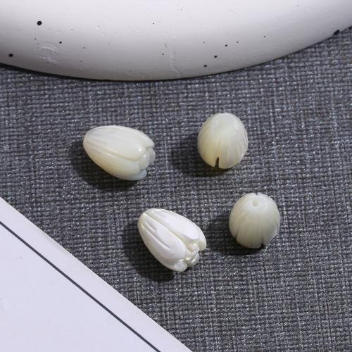 Natural Freshwater Shell Beads Trochus Flower polished DIY Sold By PC