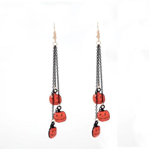 Nieuwe Hot Halloween sieraden en Decor, Zinc Alloy, Halloween ontwerp & voor vrouw & glazuur, 130x80x45mm, Verkocht door pair