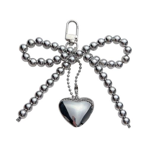 Key Chain, Cink Alloy, s Plastična Pearl, Bowknot, za žene, više boja za izbor, 125x105mm, Prodano By PC