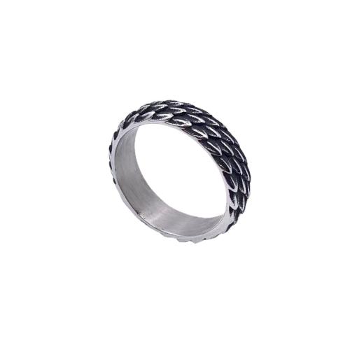 Stainless Steel Finger Ring 304 Stainless Steel vintage & for man original color width 6mm thickness 2.7mm Sold By PC