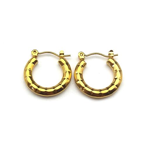 Stainless Steel Lever Terug Earring, 304 roestvrij staal, mode sieraden & voor vrouw, gouden, 18x20mm, Verkocht door pair