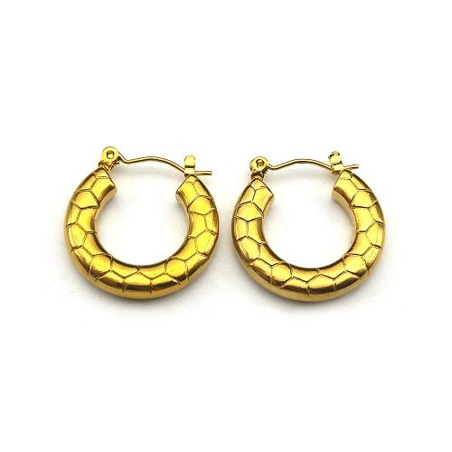 Stainless Steel Lever Back Earring 304 Stainless Steel fashion jewelry & for woman golden Sold By Pair