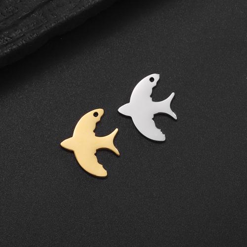 Stainless Steel Animal Pendants 304 Stainless Steel swallow Vacuum Ion Plating DIY Sold By PC