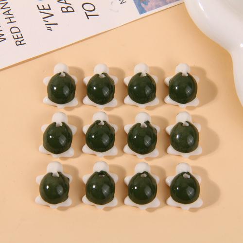 Posliini korut Helmet, Kilpikonna, tee-se-itse, 22x16mm, N. 100PC/laukku, Myymät laukku