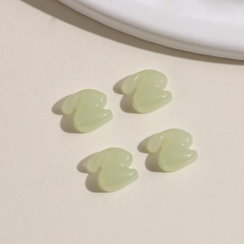 Resin Jewelry Beads Flower DIY white Sold By PC