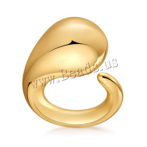 Brass Finger Ring plated Unisex golden Sold By PC