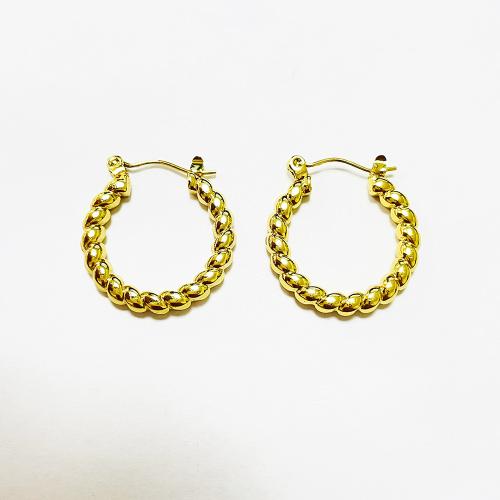 Acier inoxydable Levier Retour Earring, Acier inoxydable 304, styles différents pour le choix & pour femme, doré, Vendu par paire