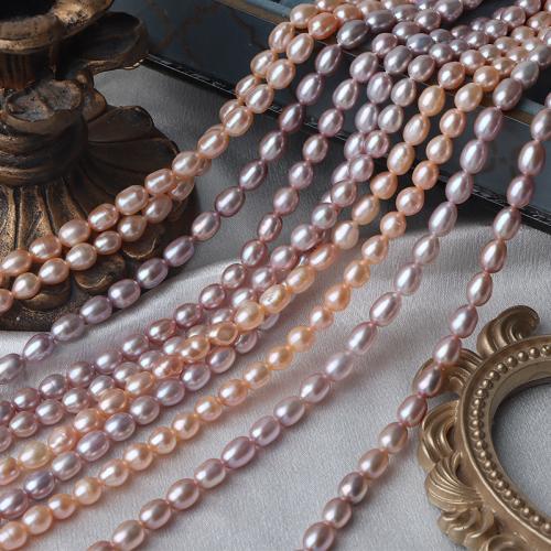 Cultured Rice Freshwater Pearl Beads DIY 6mm Sold Per Approx 38 cm Strand