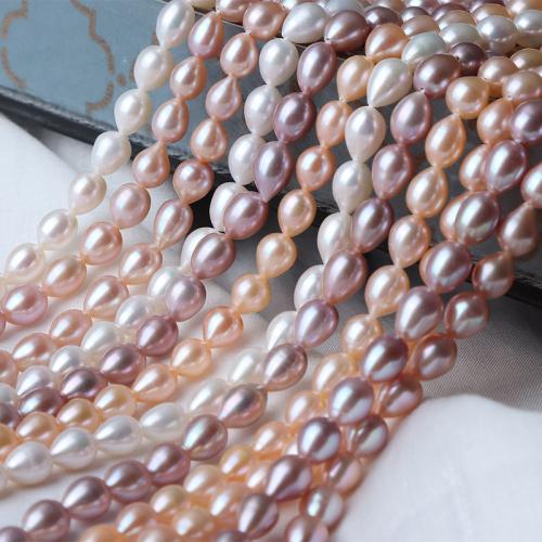 Cultured Rice Freshwater Pearl Beads DIY 7mm Sold Per Approx 37 cm Strand