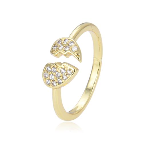 Cubic Zirconia Micro Pave Brass Ring fashion jewelry & micro pave cubic zirconia & for woman Sold By PC