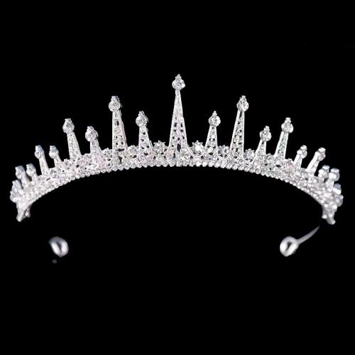 Diadema, lega in zinco, gioielli di moda & per la donna & con strass, nessuno, height 40mm, width 120mm, Venduto da PC