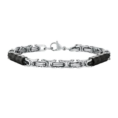 Bijoux bracelet en acier inoxydable, Acier inoxydable 304, bijoux de mode & pour homme, 6mm, Longueur Environ 21 cm, Vendu par PC