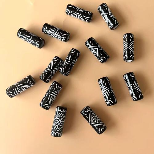 Acrylic Jewelry Beads DIY black Sold By Bag