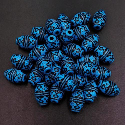 Grânulos de jóias de acrílico, acrilico, DIY, azul, 18x13mm, 340PCs/Bag, vendido por Bag