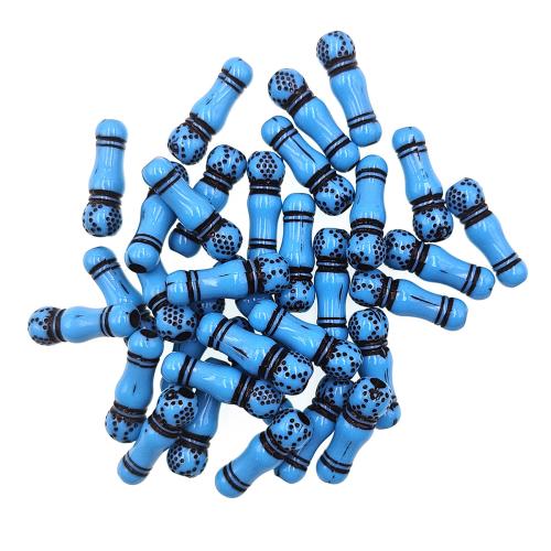 Acrylic Jewelry Beads DIY blue Sold By Bag