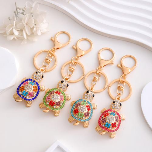 Zinc Alloy Key Clasp portable & with rhinestone Sold By PC