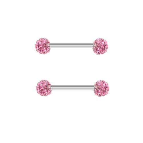 Zinc Alloy nipple ring Unisex & micro pave cubic zirconia & enamel Sold By PC