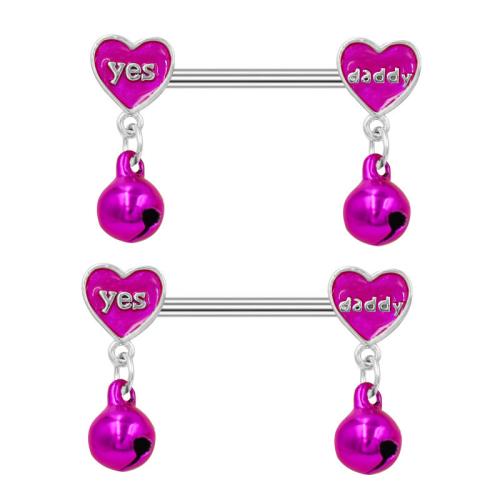 Zinc Alloy nipple ring Unisex & enamel silver color Sold By PC