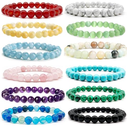 Gemstone Bracelet with Elastic Thread & for woman Length 19 cm Sold By PC