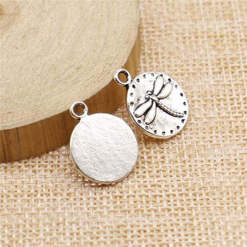 Zinc Alloy Pendants, Round, plated, DIY, more colors for choice, 15mm, Sold By PC