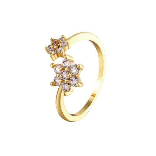 Cubic Zirconia Micro Pave Brass Ring fashion jewelry & micro pave cubic zirconia & for woman Sold By PC